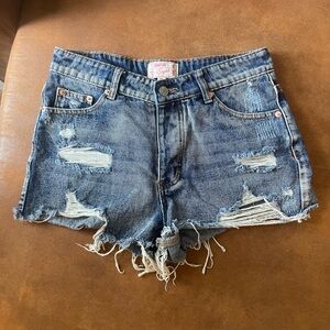Denim shorts